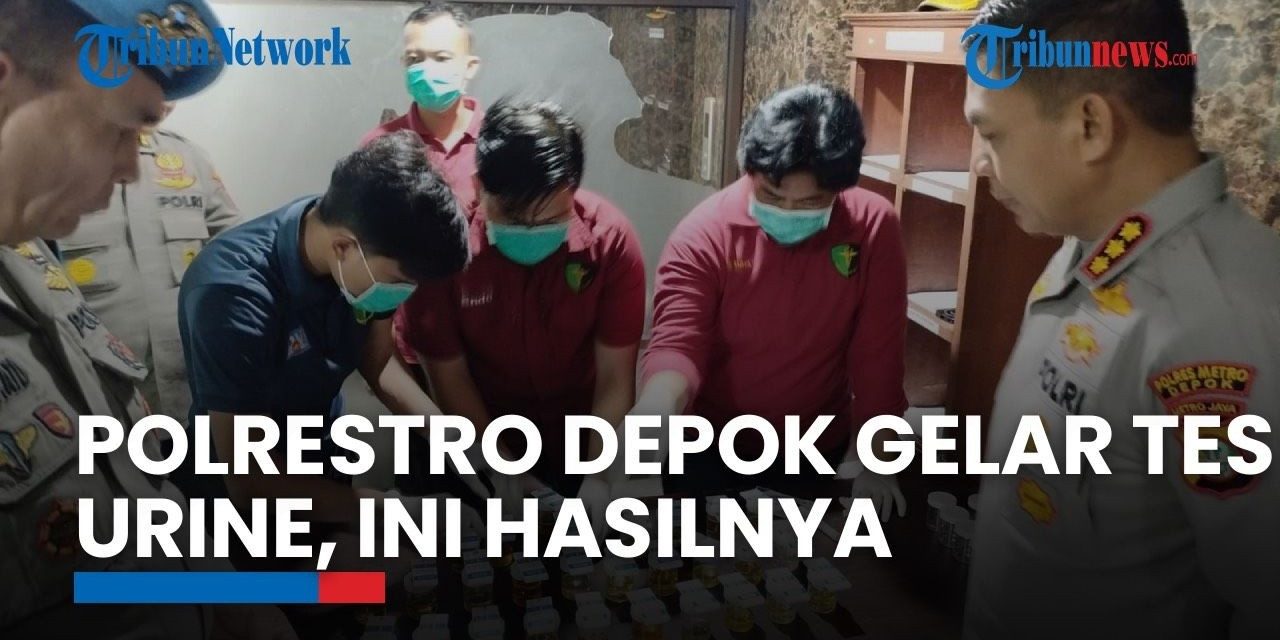 Komitmen Bebas Narkoba, Polres Metro Depok Tes Urine Dadakan