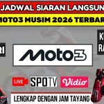 Veda Tampil Di Moto3 AS 2026, Ini Jadwal Dan Link Live Streaming