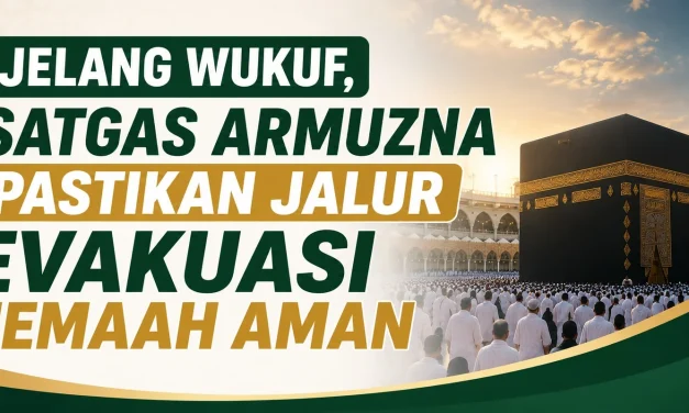 Jalur Evakuasi Di Arafah Dijaga Sesuai Aturan Jelang Wukuf