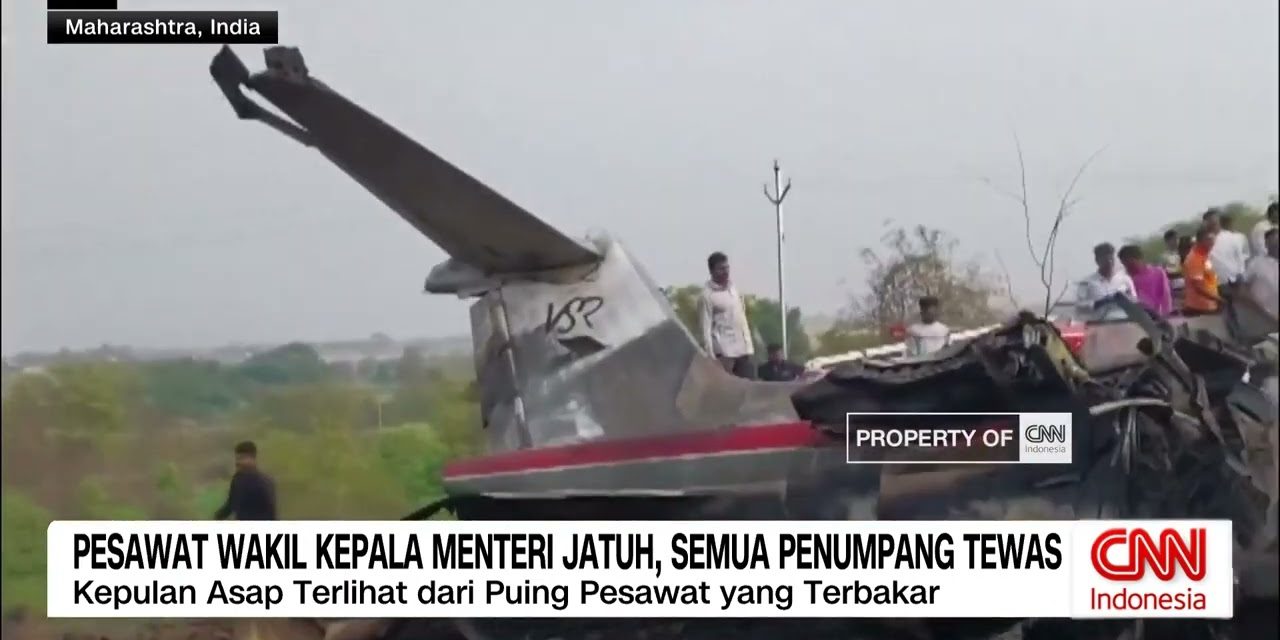 Wakil Ketua Menteri India Tewas Dalam Insiden Pesawat Terbakar